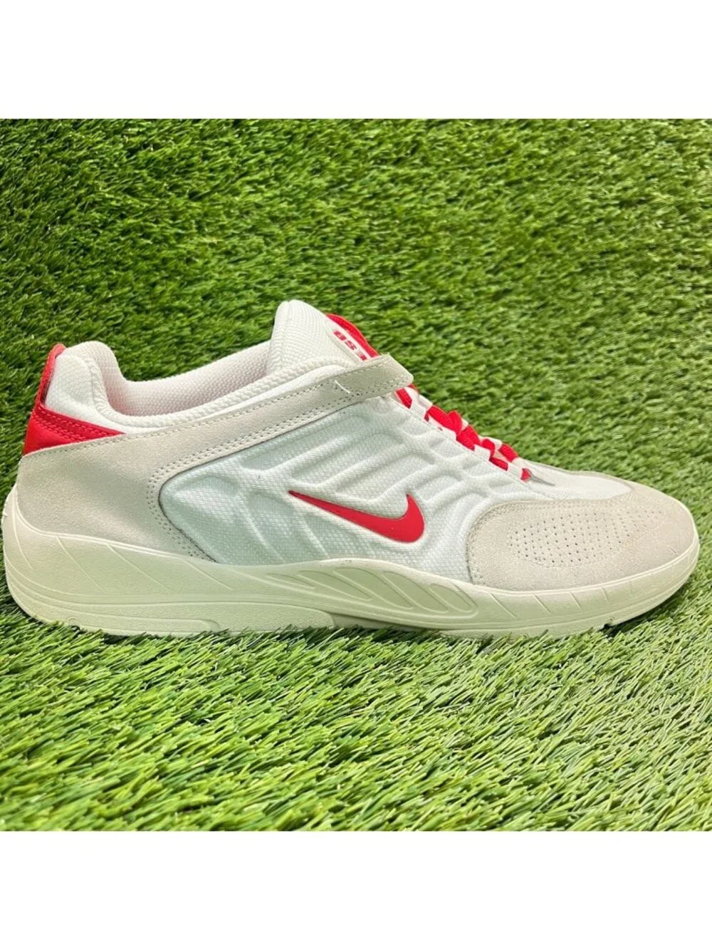 Nike SB Vertebrea Mens Size 14 Sail White Red Walking Skateboard Shoes Sneakers